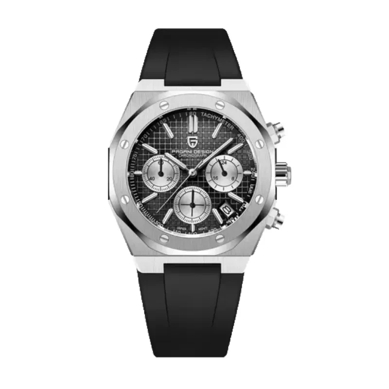 Pagani Design Royal Oak Black Dial Men's Watch- PD-1707
